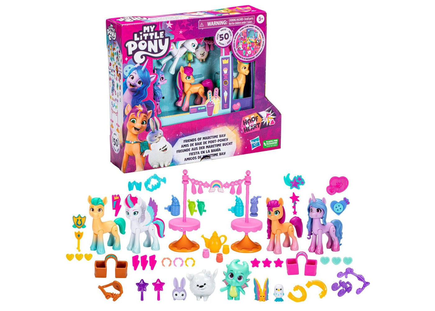 Набір 4 Поні та 50 аксесуарів My Little Pony Friends of Maretime Bay Hasbro F3865