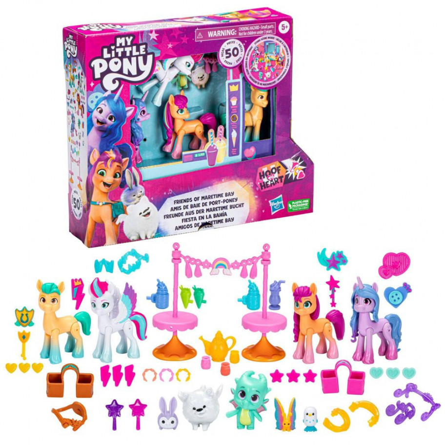 Набір 4 Поні та 50 аксесуарів My Little Pony Friends of Maretime Bay Hasbro F3865