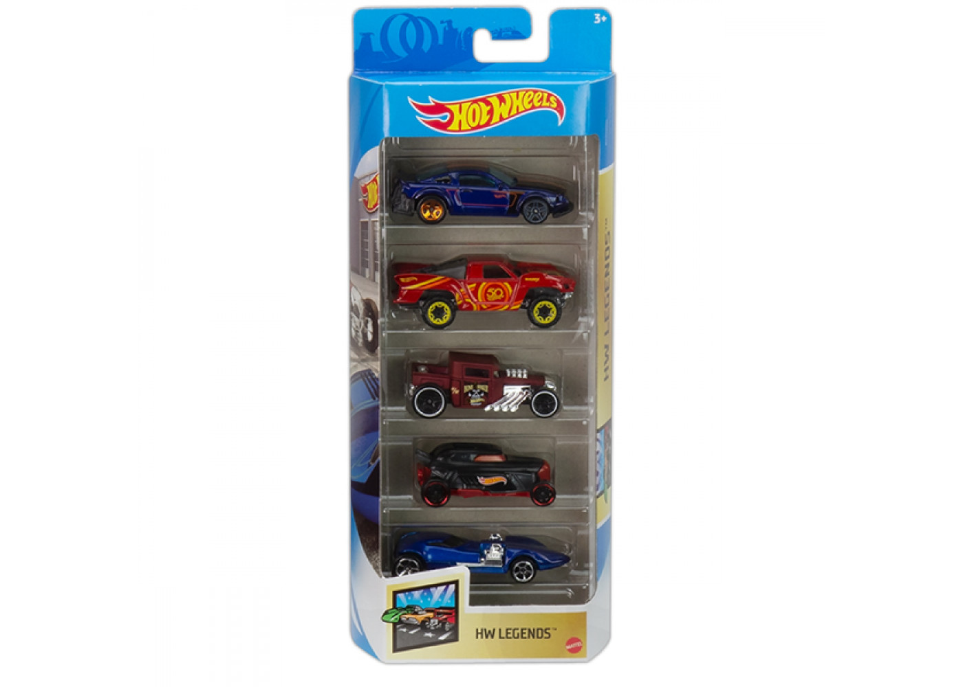 Набор из 5 машинок Хот Вилс Легендарные Hot Wheels Legends Mattel GTN38