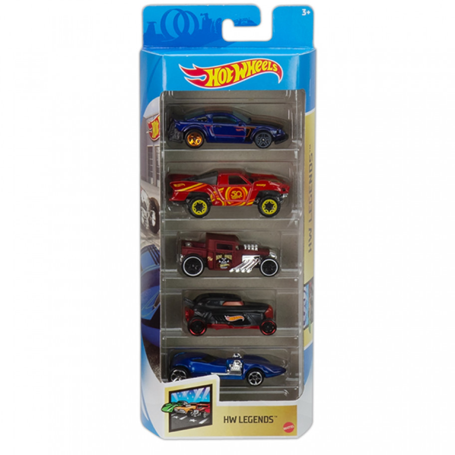 Набор из 5 машинок Хот Вилс Легендарные Hot Wheels Legends Mattel GTN38