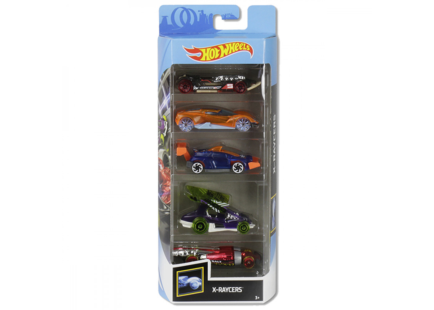 Набор из 5 машинок Хот Вилсc X-Raycers Hot Wheels Mattel GHP59