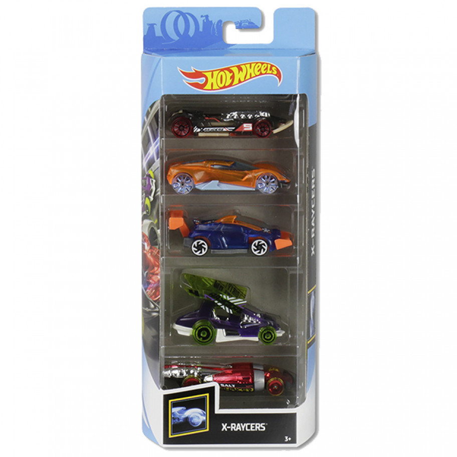 Набор из 5 машинок Хот Вилсc X-Raycers Hot Wheels Mattel GHP59