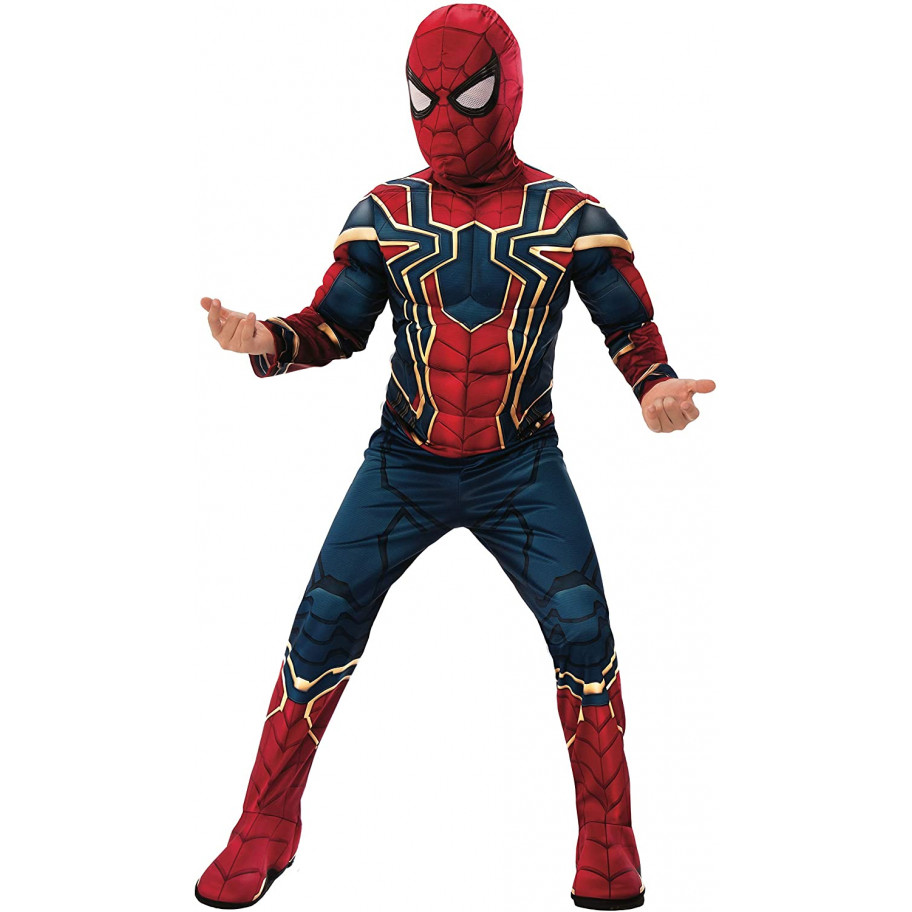 Детский Костюм Человек-Паук с имитацией обуви 5-7 лет Classic Child Costume Iron Spider Man Rubies 702412M