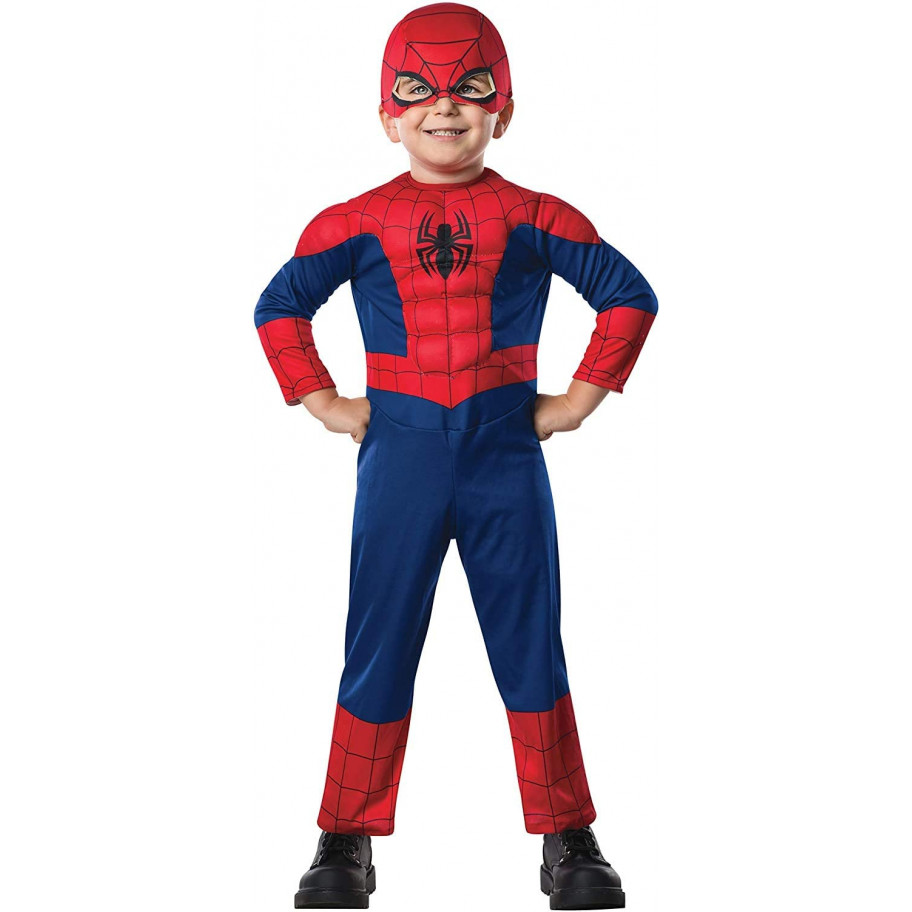 Детский Костюм с Маской Человек Паук 3-4 года Marvel Costume Spiderman Rubies 702824