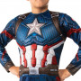 Детский Костюм с Маской Капитан Америка 4-6 лет рельефный Marvel Costume Captain America Rubies 702265S