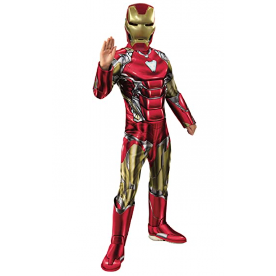 Детский Костюм с Маской Железный Человек с имитацией обуви 4-6 лет Classic Child Costume Iron Man Rubies 702409