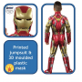 Детский Костюм с Маской Железный Человек с имитацией обуви 4-6 лет Classic Child Costume Iron Man Rubies 702409