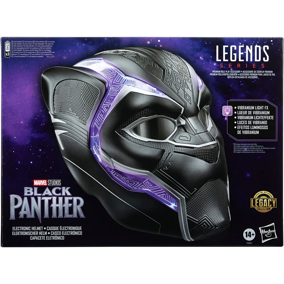 Электронный Шлем Черной Пантеры Legends Series Black Panther Hasbro F3453