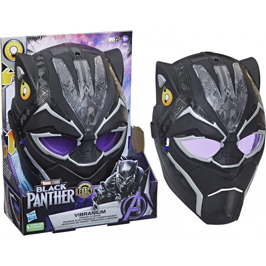 Светящаяся Маска Черная Пантера Black Panther Vibranium Power FX Mask Hasbro F5888