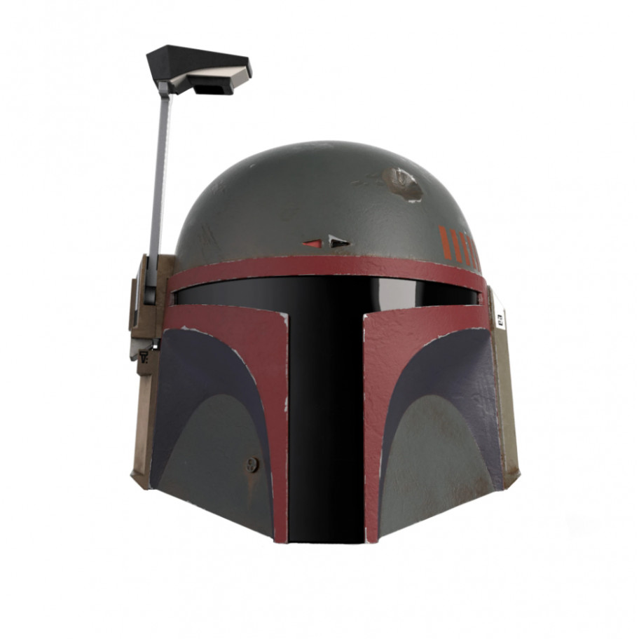 Премиум электронный шлем Боба Фетт Черная Серия Boba Fett (Re-Armored) Premium Electronic Helmet Hasbro F5281