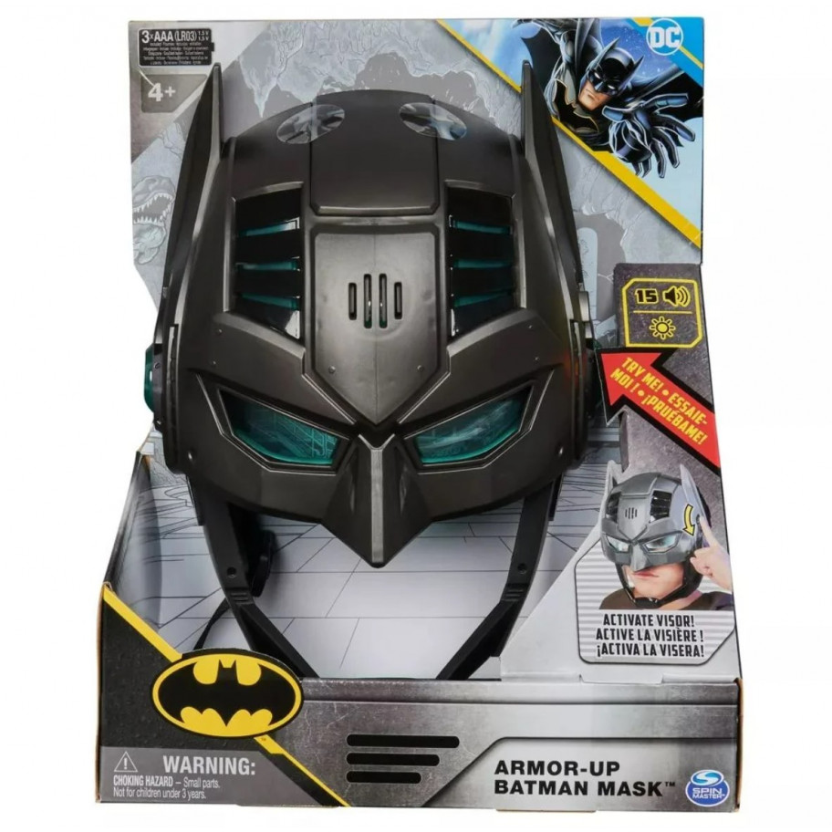 Маска Бетмен с световыми и звуковыми эффектами Batman Armor-Up Mask Spin Master 6067474