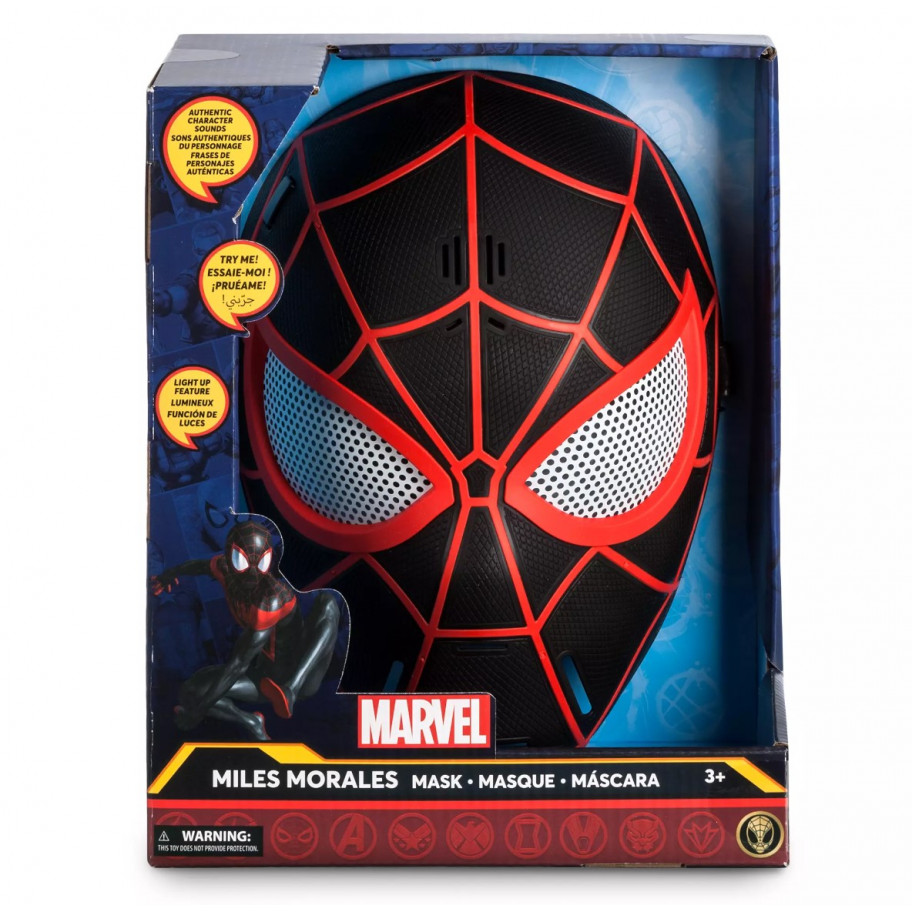 Маска що Світиться Людина Павук Маілз Моралес Звук Spider-Man Miles Morales Mask Disney D9504