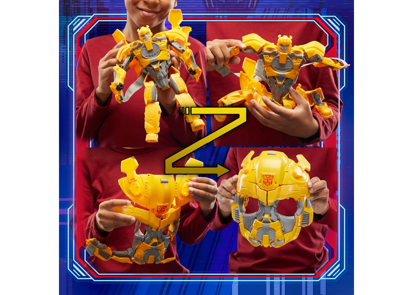 Трансформер Маска Бамблбі 2 в 1 Трансформери: Початок Transformers One 2 in 1 Bumblebee B-127 Hasbro F9181