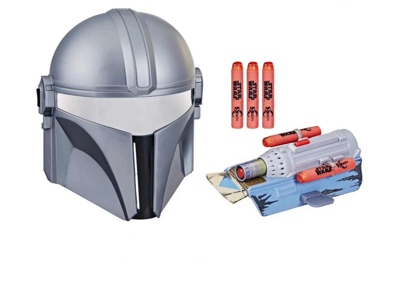 Маска Мандалорец и Перчатка Бластер Звездные Войны The Mandalorian Mask Blaster Nerf Star Wars Hasbro F9948