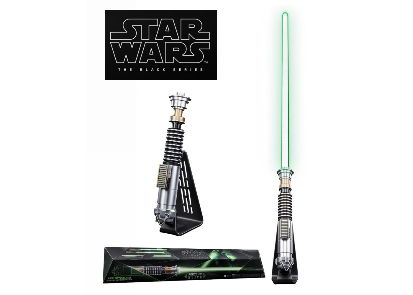 Элитный Световой Меч Люк Скайвокер Звук и Свет Звездные Войны The Black Series Luke Skywalker Force FX Elite Hasbro F6906