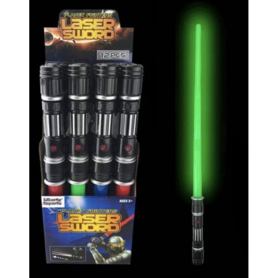 Световой Меч Звездные Войны Зеленый световые и звуковые эффекты Star Wars Electronic Lightsaber Liberty Imports 8108-1G