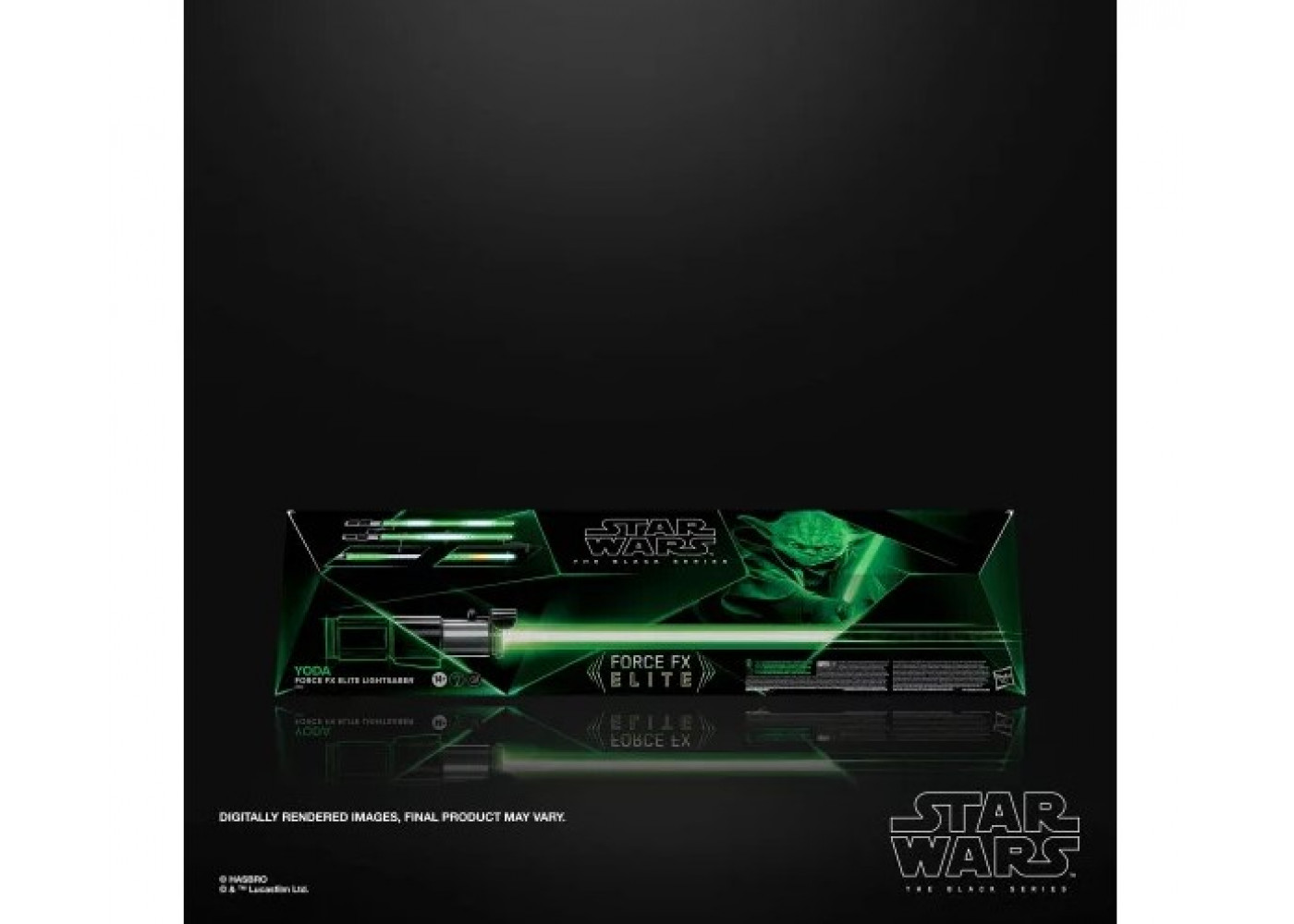 Элитный Световой Меч Йода (Примята Коробка) Звук и Свет Звездные Войны Black Series Yoda Elite Hasbro BF8683