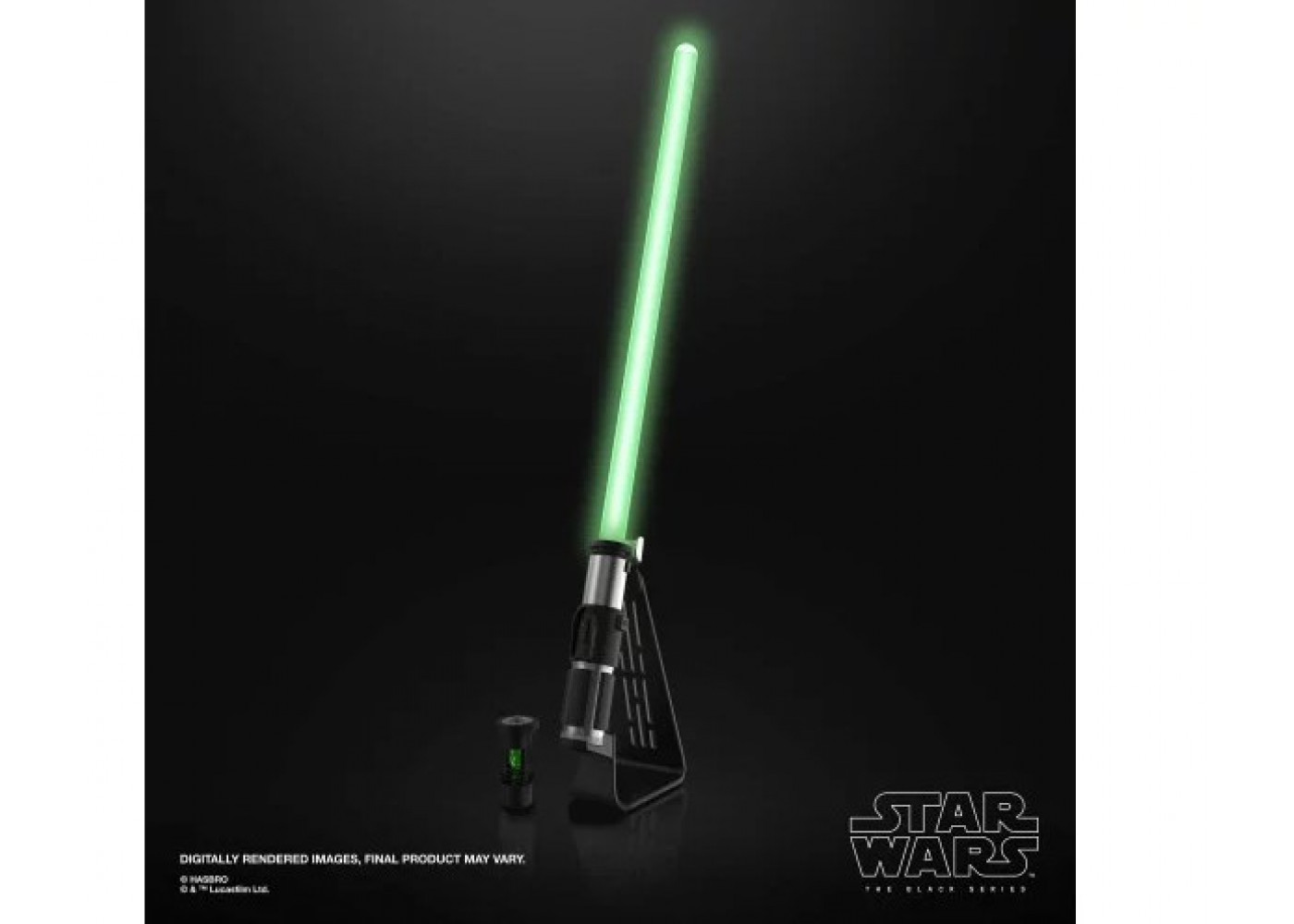 Элитный Световой Меч Йода (Примята Коробка) Звук и Свет Звездные Войны Black Series Yoda Elite Hasbro BF8683