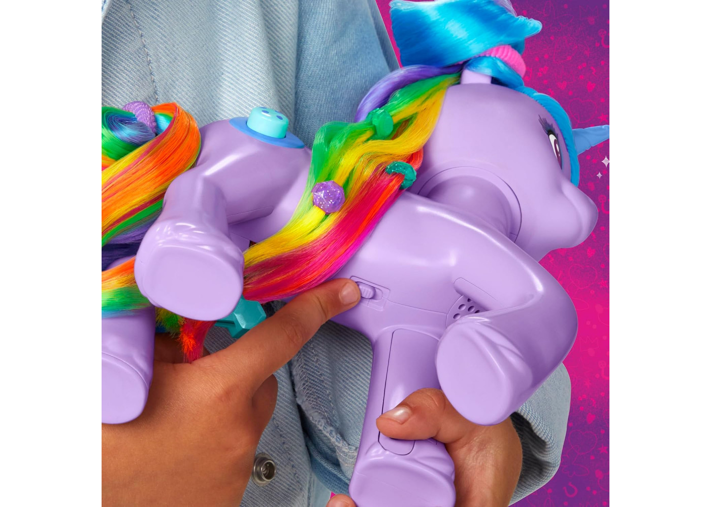 Поні Ізі Мунбоу Райдужна Магія 24 см зі Звуком My Little Pony Izzy Moonbow Rainbow Styles Hasbro F8825