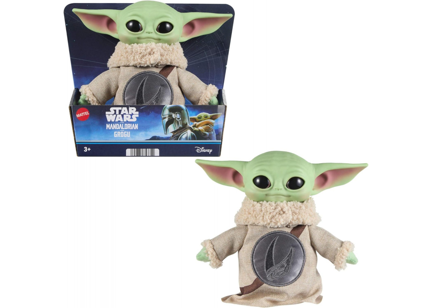 Малюк Йода 28 см Зоряні Війни Мандалорець та Грогу Star Wars Mandalorian and Grogu Mattel JKN43