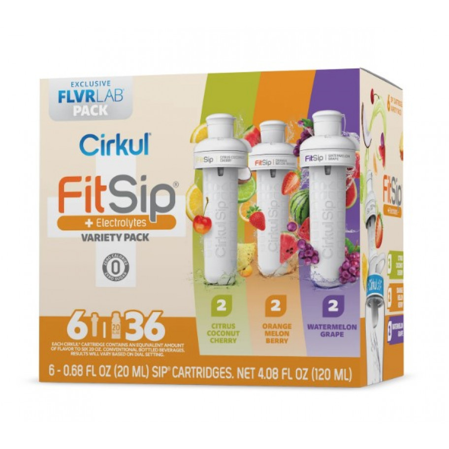 Картридж Cirkul 6 шт зі Смаком Цитрусових Ягід Кавун-Виноград FitSip Cartridge with Electrolytes Cirkul 41328