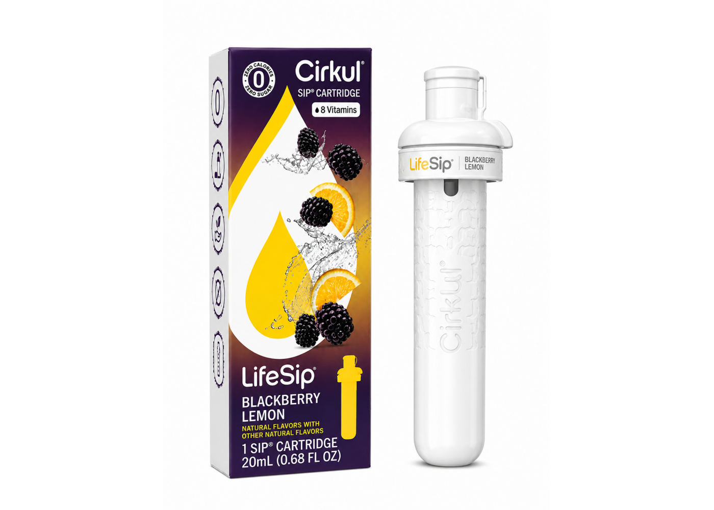 Картридж Cirkul LifeSip зі Смаком Ожина-Лимон 1 шт Blackberry Lemon Flavor Cartridge 41075-18