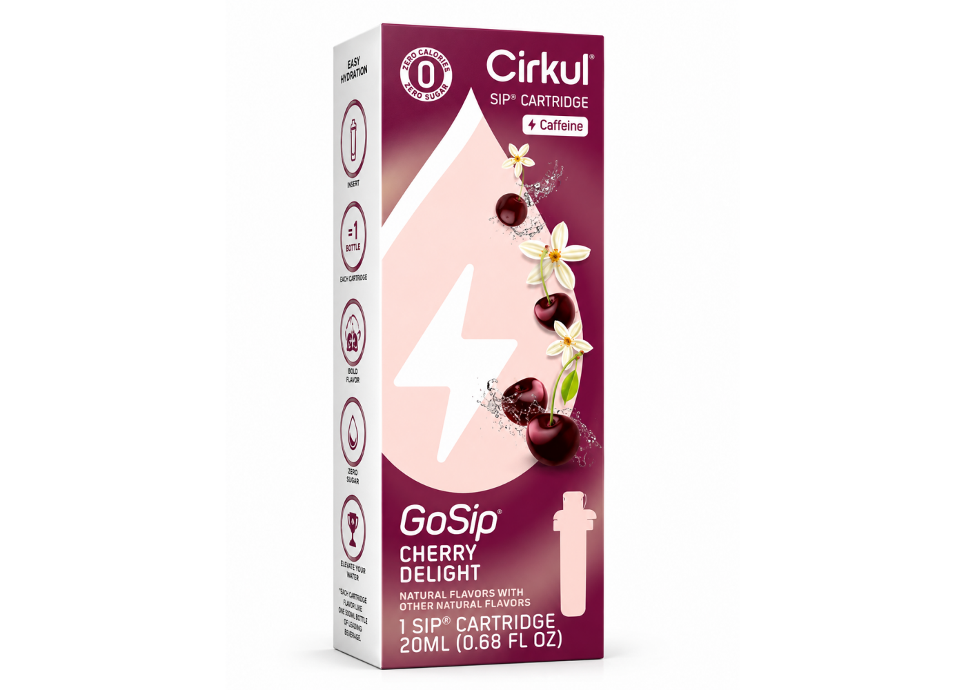 Картридж Cirkul GoSip зі Смаком Вишнева Насолода 1 шт Cherry Delight Flavor Caffeine Cartridge 41328-1