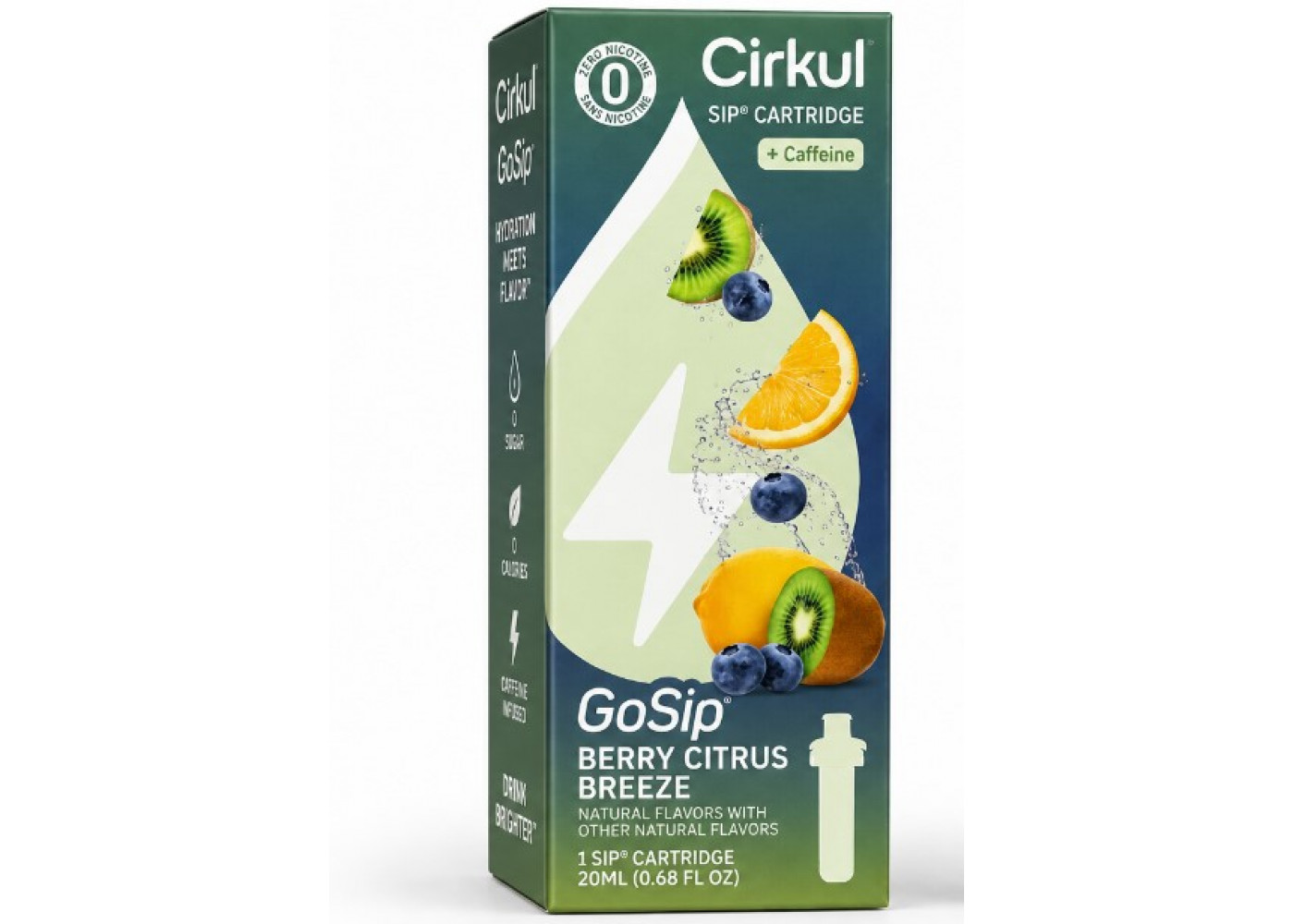 Картридж Cirkul GoSip зі Смаком Ягідно Цитрусовий Бриз 1 шт Berry Citrus Breeze Flavor Cartridge 41086-15