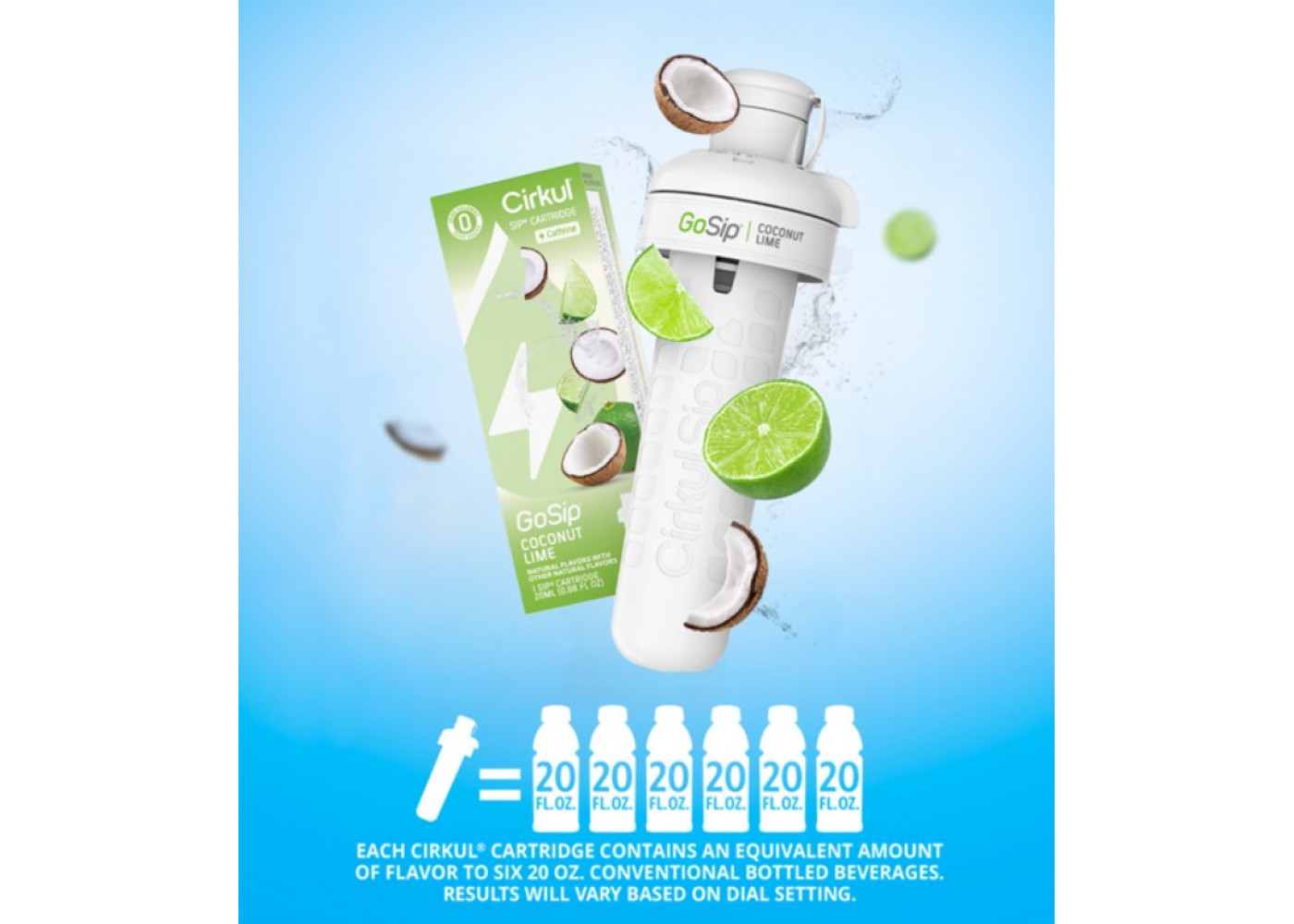 Картридж Cirkul GoSip зі Смаком Кокос-Лайм Coconut Lime Flavor Cartridge 41328-2