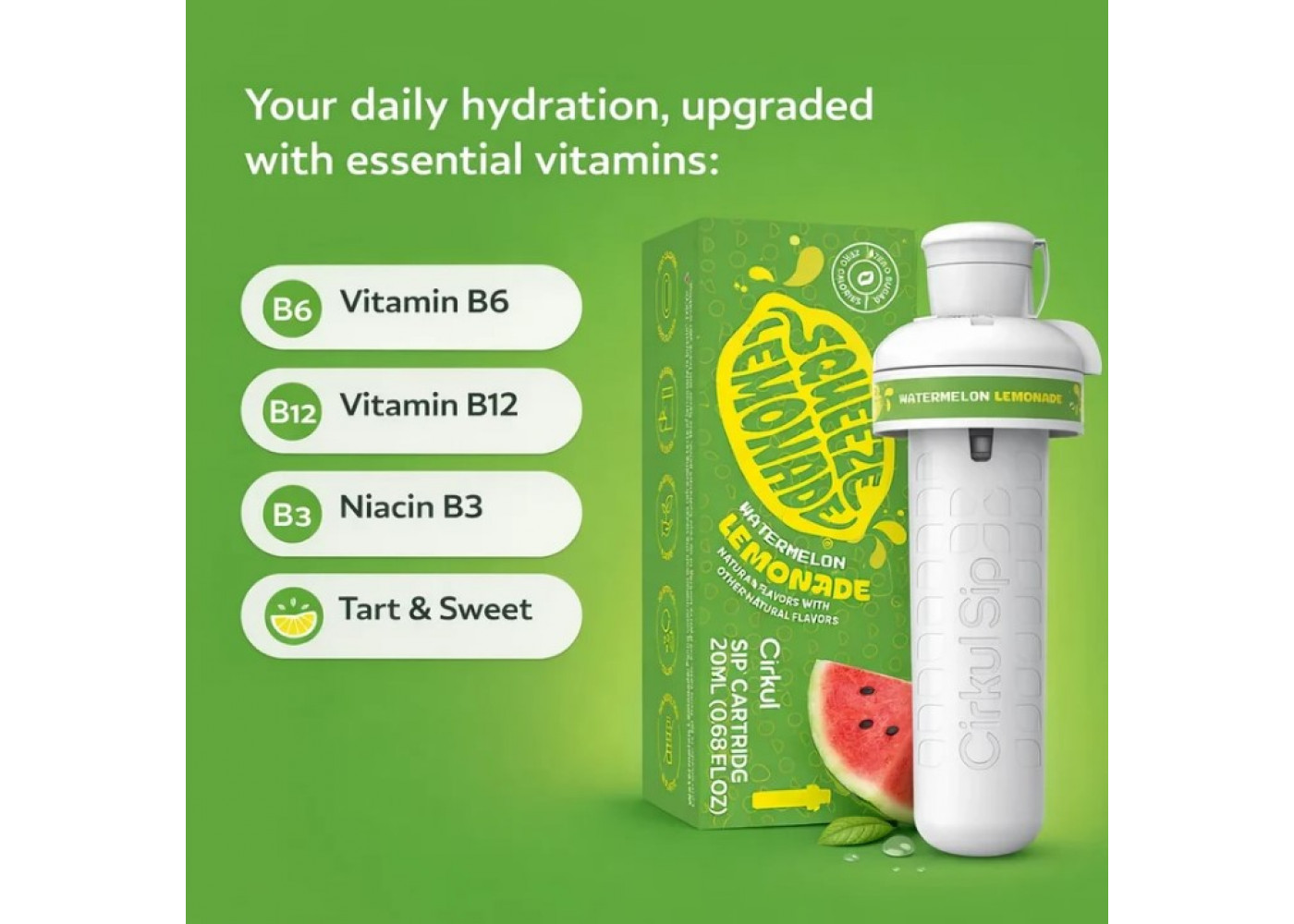 Картридж Cirkul зі Смаком Лимонад Кавуна Squeeze Watermelon Lemonade Flavor Cartridge Cirkul 41088-8