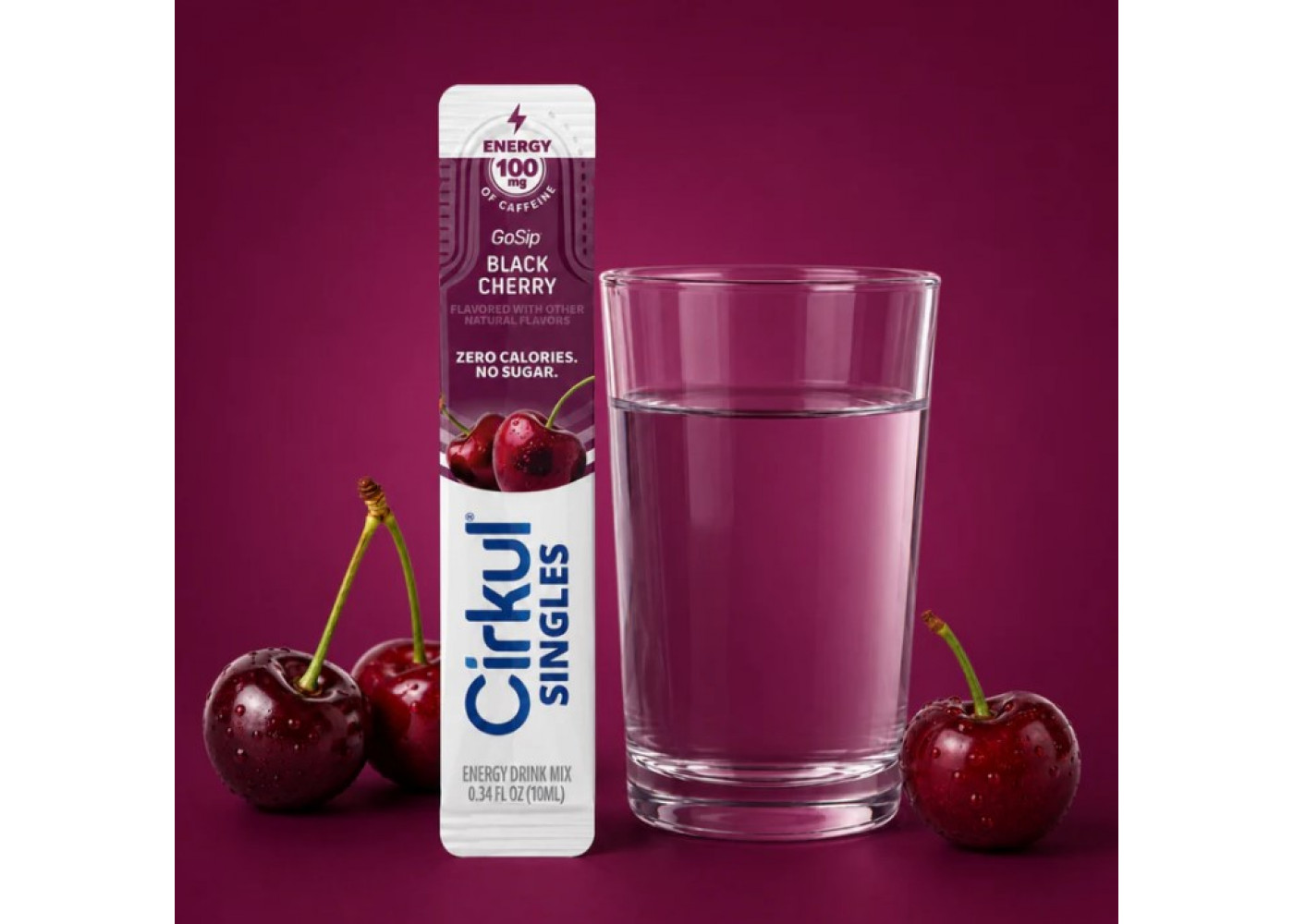 Стик Cirkul со Вкусом Черной Вишни 1 шт GoSip Singles Black Cherry Flavor Energy Cirkul 41494-2
