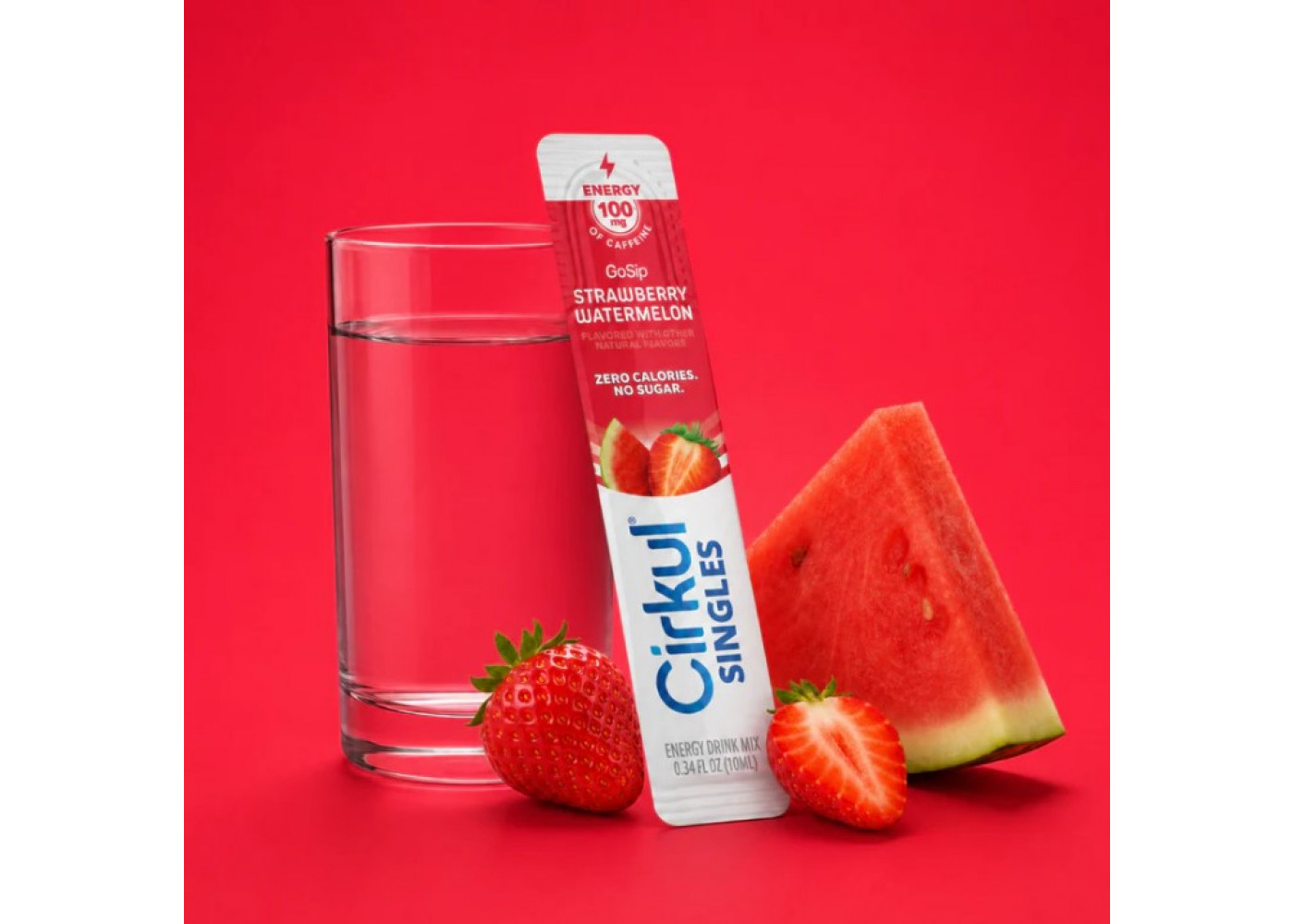 Стик Cirkul со Вкусом Клубника-Арбуз 1 шт GoSip Singles Strawberry Watermelon Flavor Energy Cirkul 41494-3
