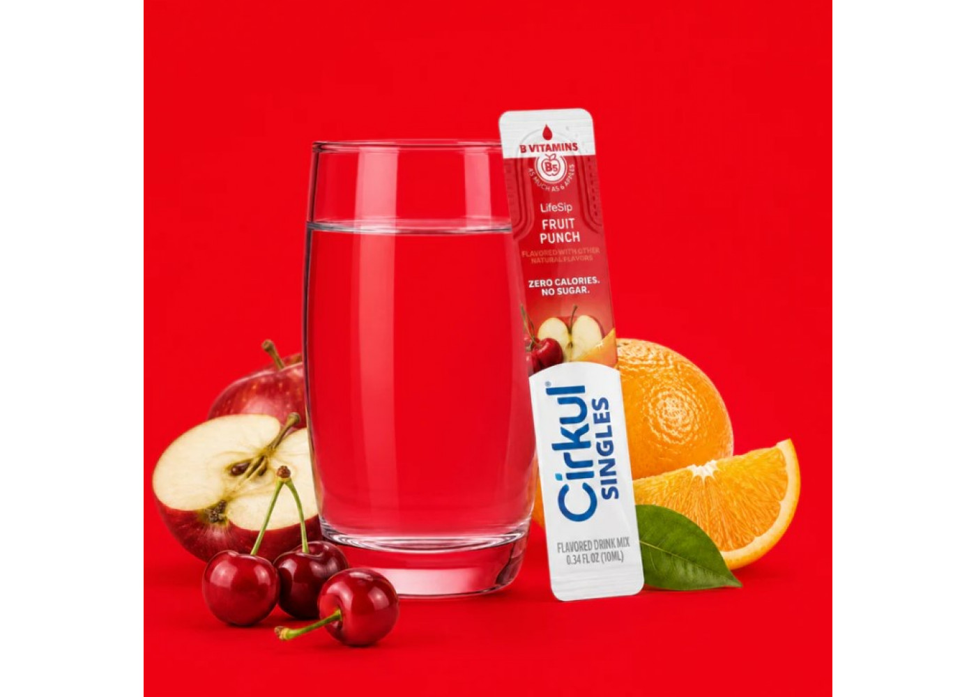 Стик Cirkul со Вкусом Фруктовый Пунш 1 шт LifeSip Fruit Punch Flavor Singles with B Vitamins Cirkul 41492-1