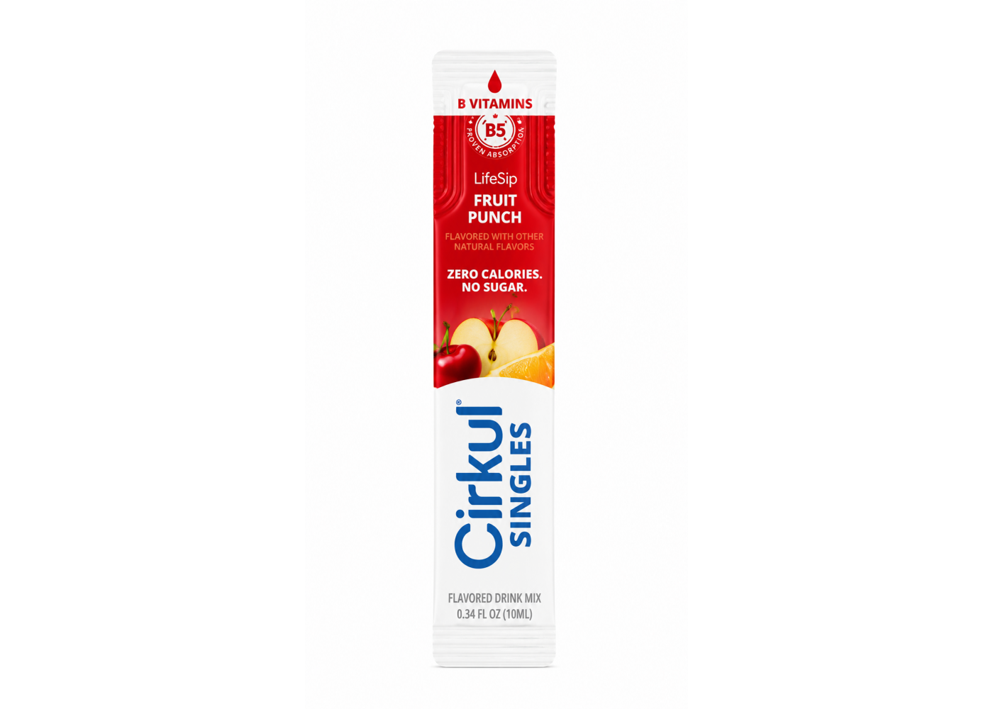 Стик Cirkul со Вкусом Фруктовый Пунш 1 шт LifeSip Fruit Punch Flavor Singles with B Vitamins Cirkul 41492-1