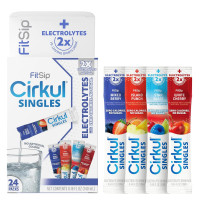Стіки Cirkul 24 шт (Ягідний Мікс, Вишня, Малина-Лайм, Тропічний Пунш) FitSip Singles Electrolyte Cirkul 41493