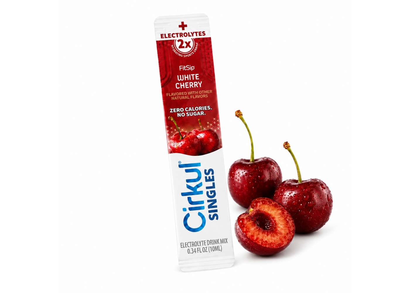 Стик Cirkul со Вкусом Белой Черешни 1 шт FitSip White Cherry Flavor Singles Electrolyte Cirkul 41493-2