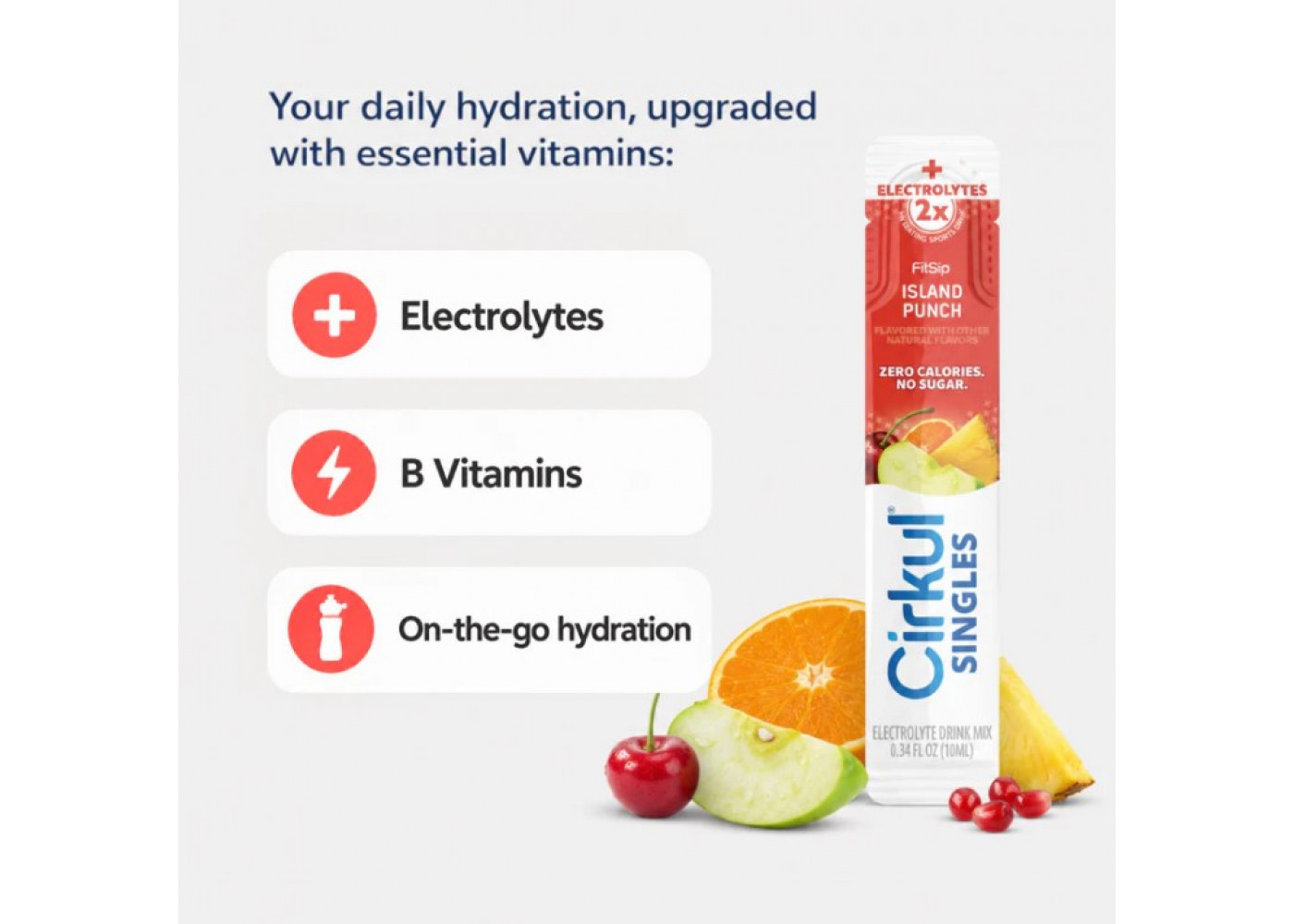 Стик Cirkul со Вкусом Тропический Пунш 1 шт FitSip Island Punch Flavor Singles Electrolyte Cirkul 41493-4