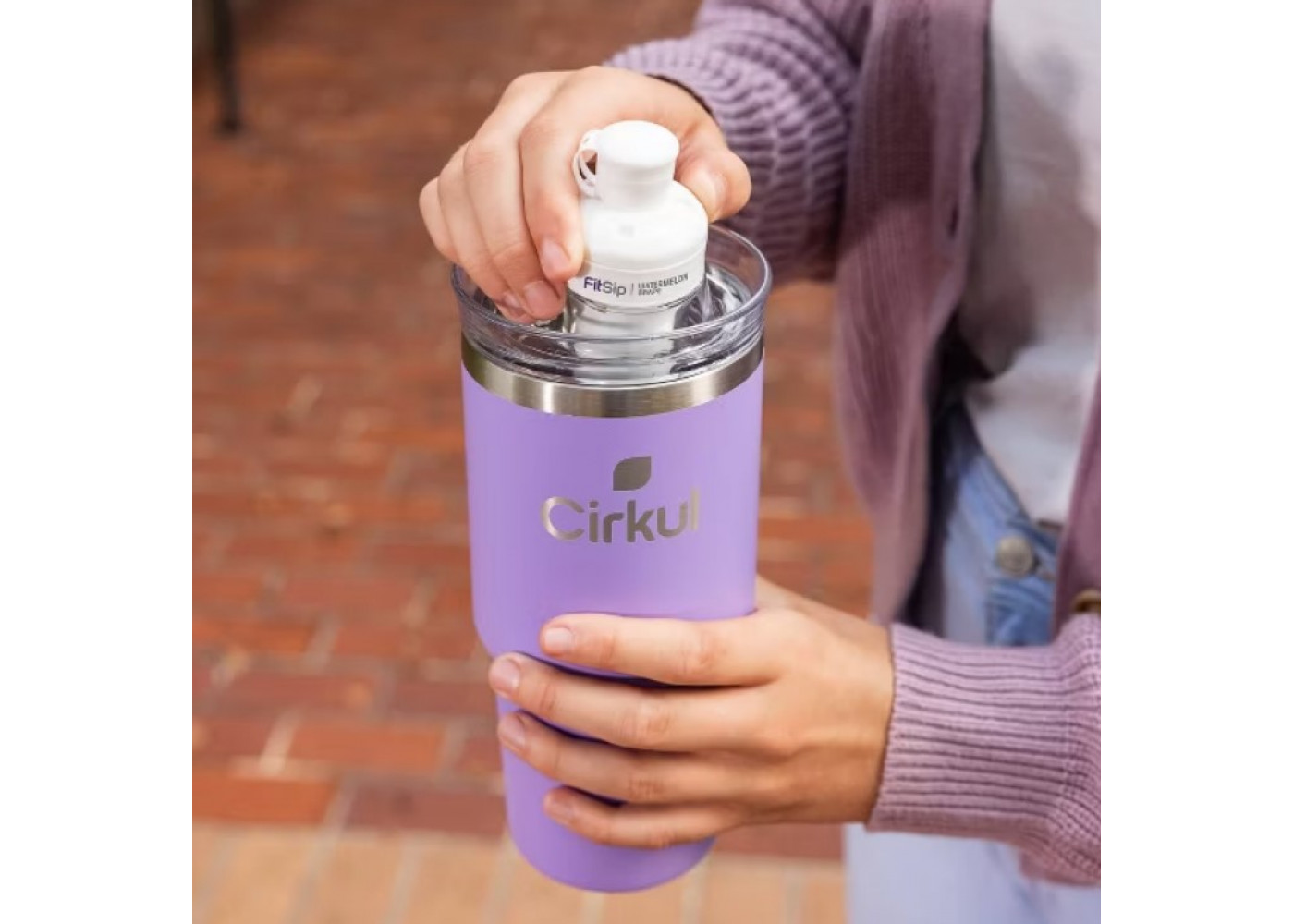 Термокружка Cirkul Аметист Нержавеющая Сталь 700 мл On-The-Go StrawSip Cirkul 41198