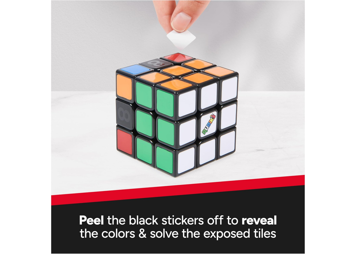 Кубик Рубик Тренер 3x3 с Наклейками Rubik’s Cube Coach Cube with Stickers Spin Master 6066877