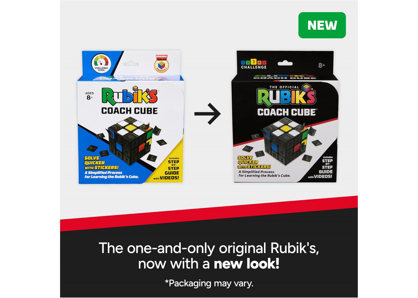 Кубик Рубик Тренер 3x3 с Наклейками Rubik’s Cube Coach Cube with Stickers Spin Master 6066877