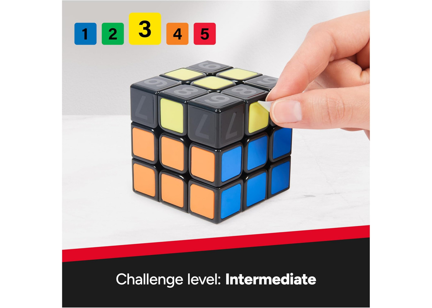 Кубик Рубик Тренер 3x3 с Наклейками Rubik’s Cube Coach Cube with Stickers Spin Master 6066877