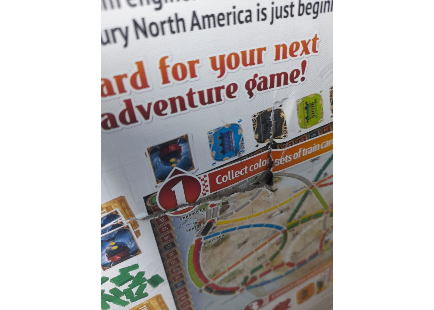 Настольная Игра Билет На Поезд США (Уценка) Новое Издание Ticket to Ride Alan R. Moon Days of Wonder B71791