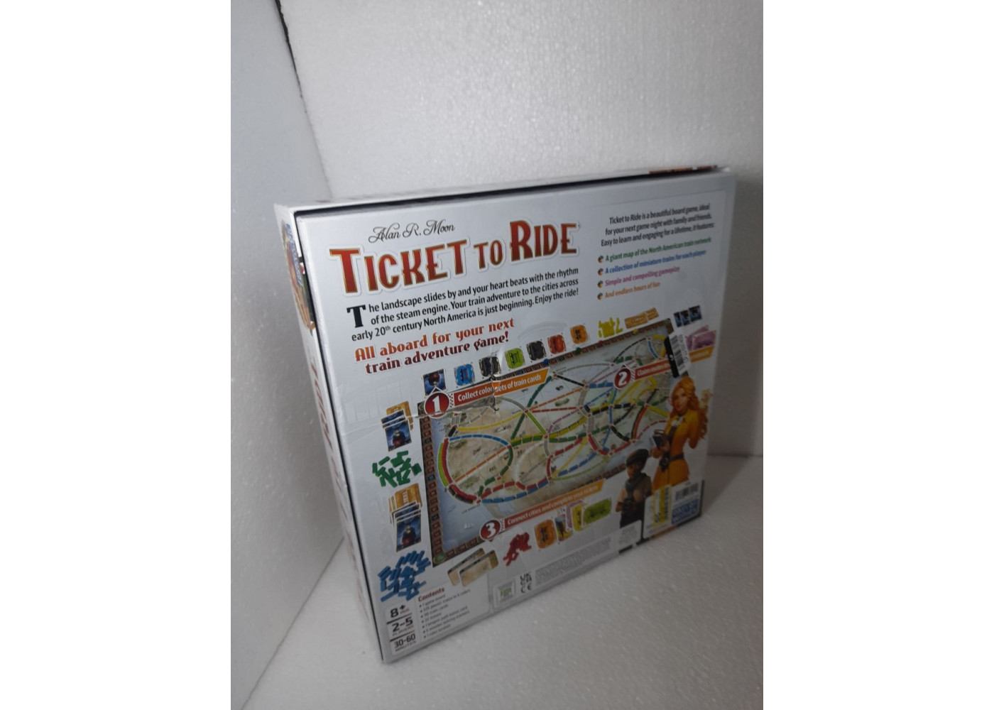 Настольная Игра Билет На Поезд США (Уценка) Новое Издание Ticket to Ride Alan R. Moon Days of Wonder B71791
