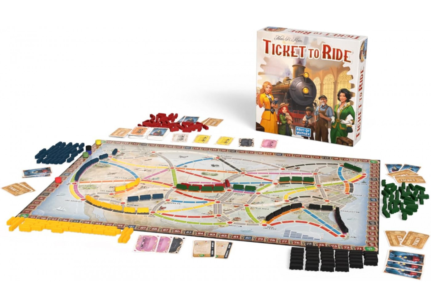 Настольная Игра Новое Издание Билет На Поезд США Ticket to Ride USA Alan R. Moon Days of Wonder 71791