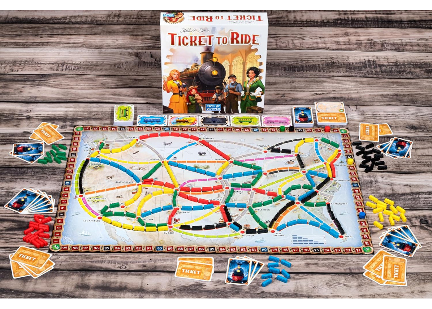 Настольная Игра Новое Издание Билет На Поезд США Ticket to Ride USA Alan R. Moon Days of Wonder 71791