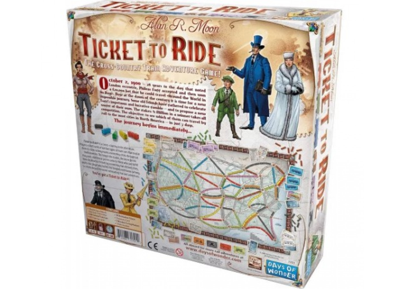 Настільна Гра (Уцінка) Квиток На Потяг США Ticket to Ride USA Alan R. Moon Days of Wonder B24524