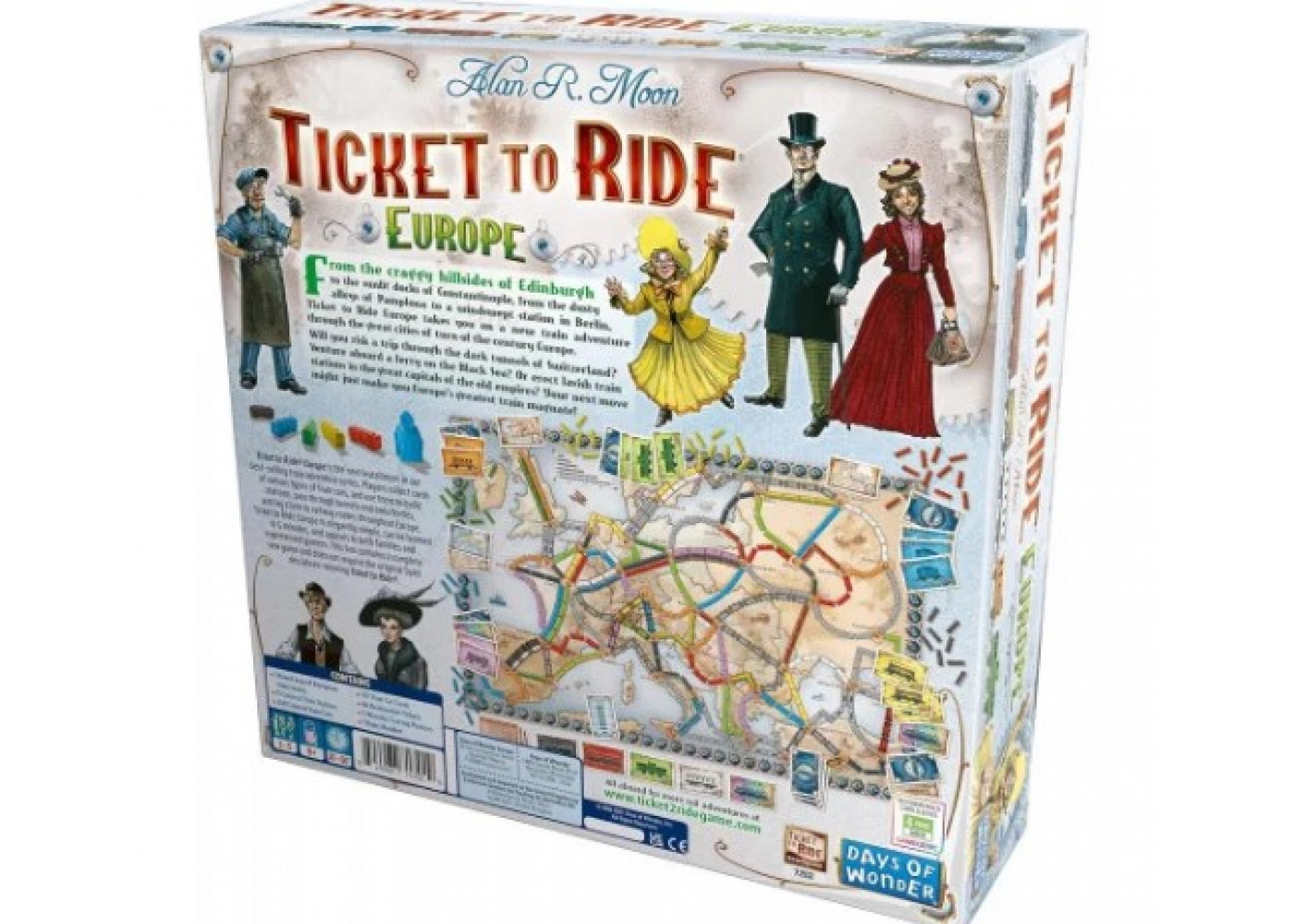 Настольная Игра Билет На Поезд Европа (Уценка) Ticket to Ride Europe Alan R. Moon Days of Wonder B71792