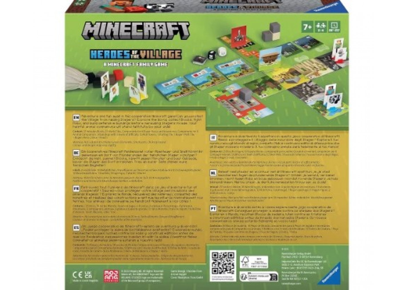 Настольная Игра Майнкрафт (Уценка) Герои Деревни Heroes of the Village Minecraft Ravensburger B20914