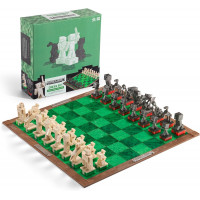 Шахи Майнкрафт Преміум Minecraft Chess Set Overworld Heroes vs. Hostile Mobs The Noble Collection NN3726