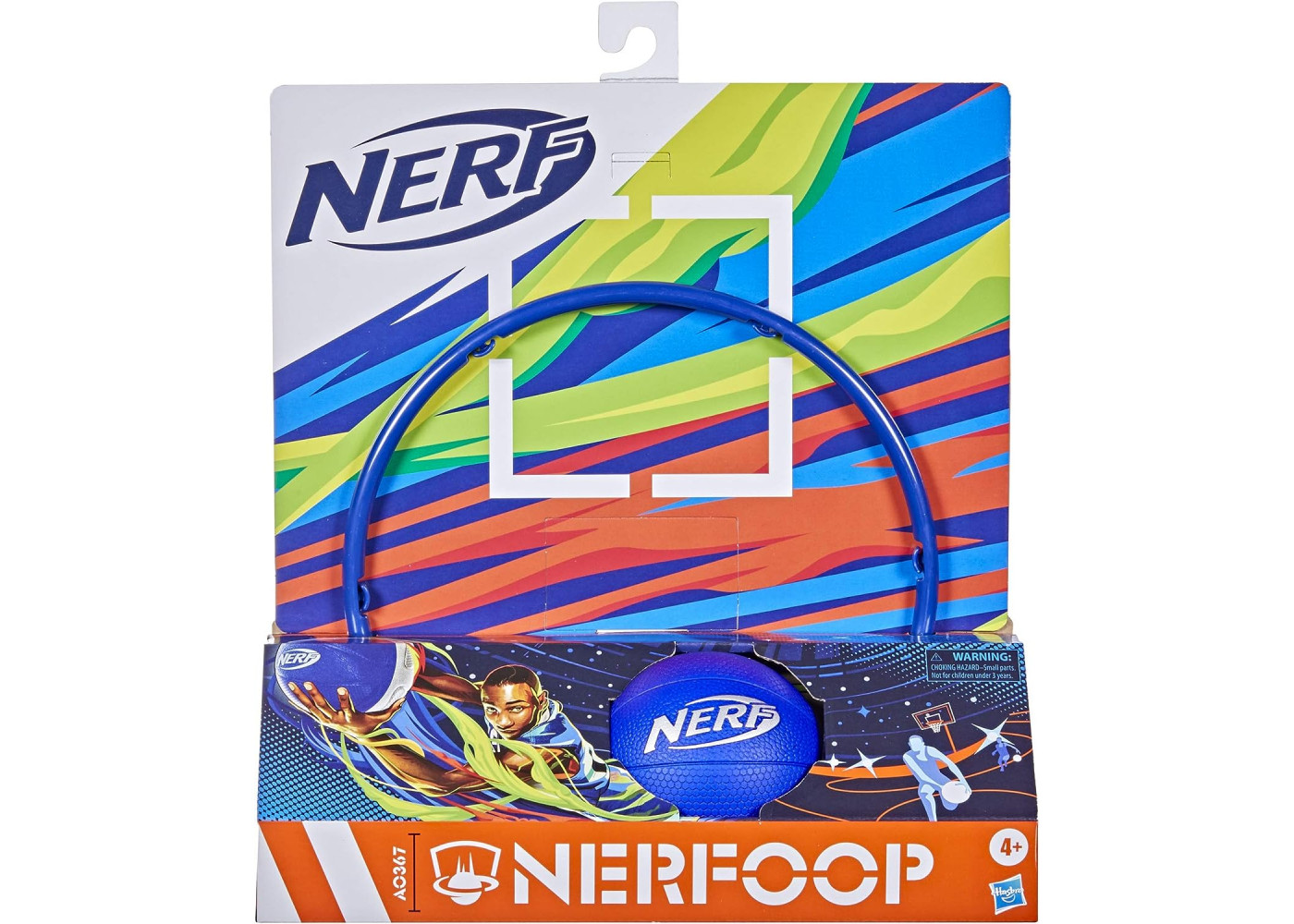 Баскетбол Набор Мини-Кольцо и Мяч Баскетбольный Nerf Nerfoop Mini Basketball Hasbro F2876